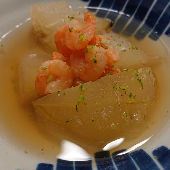 冬瓜と剥きエビの煮物